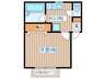 コーポ如月 1Kの間取り