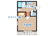 凛　河原町 1Kの間取り