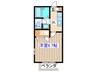 ディアスヤマト 1Kの間取り