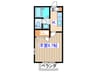 ディアスヤマト 1Kの間取り