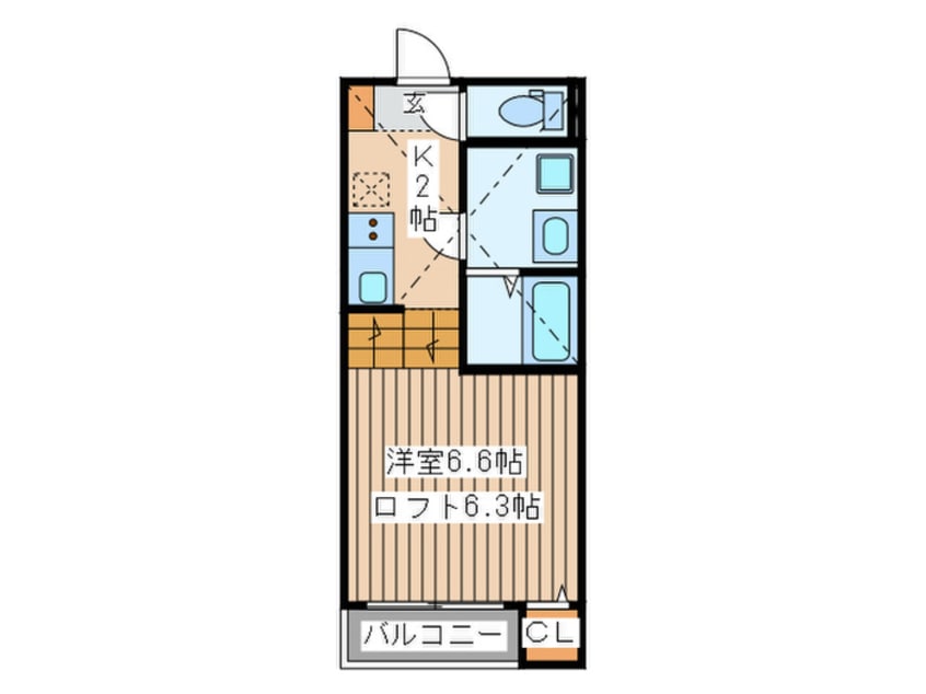 間取図 シェラート宮城野原