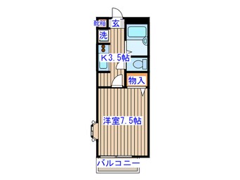 間取図 ウェルビ－八木山