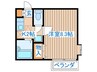 ハイパイン 1Kの間取り
