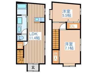 間取図 レジデンス梶賀Ⅲ