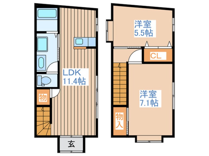 間取図 レジデンス梶賀Ⅲ