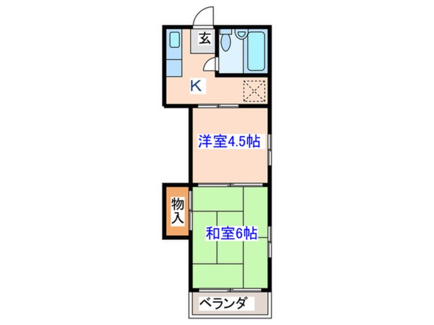 間取図 コーポ菊地