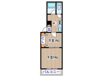 間取図 ﾁｪﾘ-ﾛ-ﾄﾞ