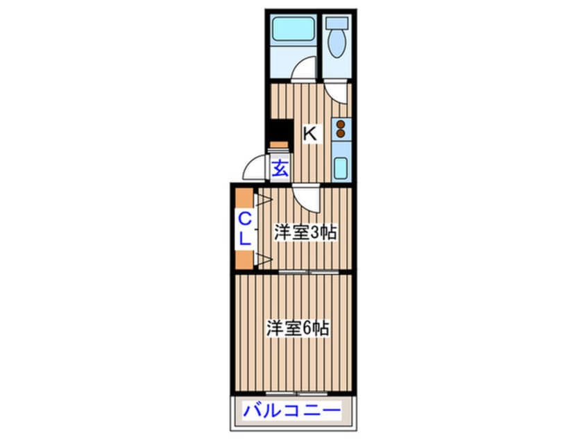 間取図 ﾁｪﾘ-ﾛ-ﾄﾞ
