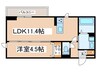 D-room柏木３丁目 1LDKの間取り