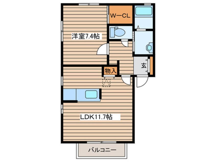 間取図 タウンコートⅡ