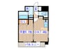 レジディア仙台原ノ町 1DKの間取り