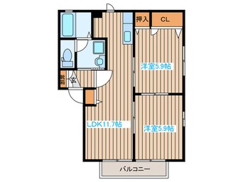 間取図 ルミエールⅢ