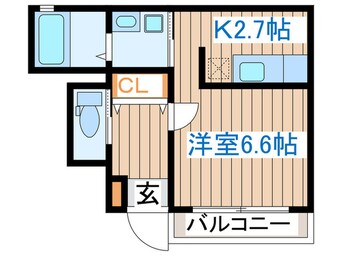 間取図 プロパティー長町A