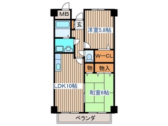 間取図 エスポワ－ル栗原