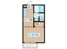 パステルオジマ５号館 1Kの間取り