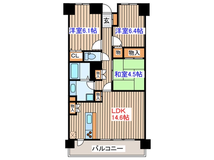 間取り図 ＭＦＰＲコート宮町