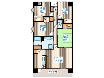 間取図 ＭＦＰＲコート宮町