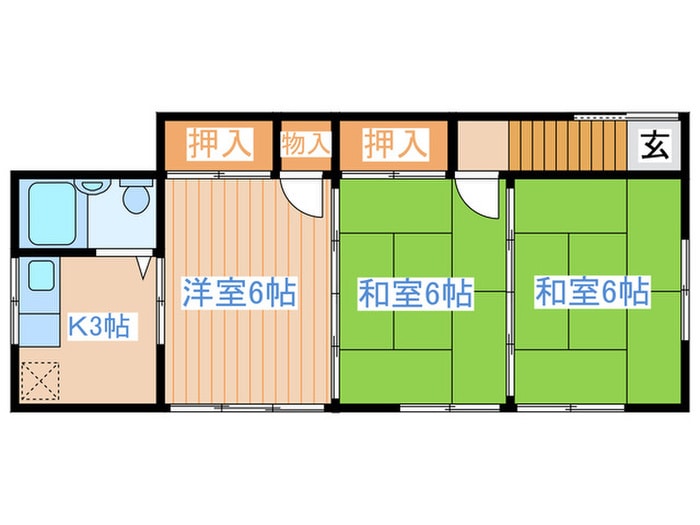 間取り図 下馬2丁目アパート