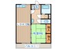 佐松ﾏﾝｼｮﾝ 1LDKの間取り