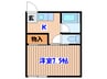 鈴亀アパ－ト２ 1Kの間取り