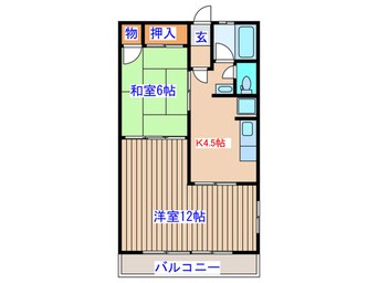 間取図 ピ－スフル石川