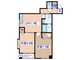 間取図 クレセント吉成