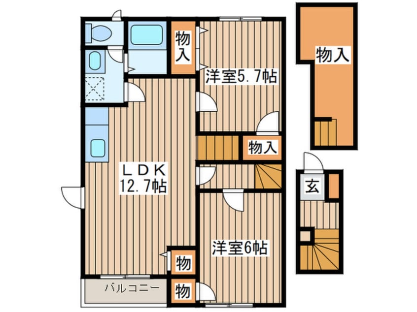 間取図 パ－クヴィラⅡ