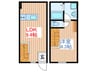 シエル黒松 1LDKの間取り