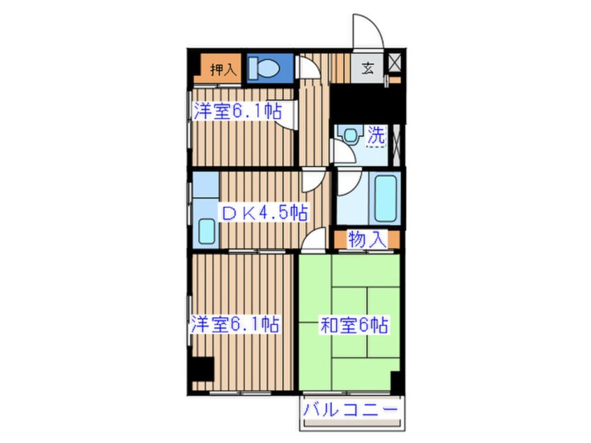 間取図 黄葉ビル銀杏町