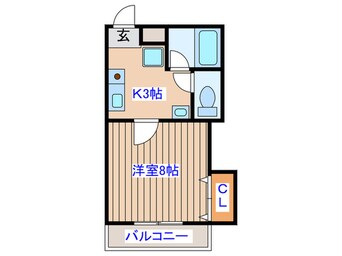 間取図 クレ－ル・ヤギヌマ