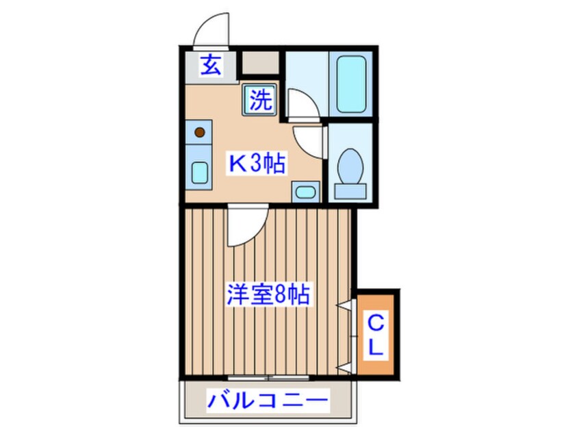 間取図 クレ－ル・ヤギヌマ