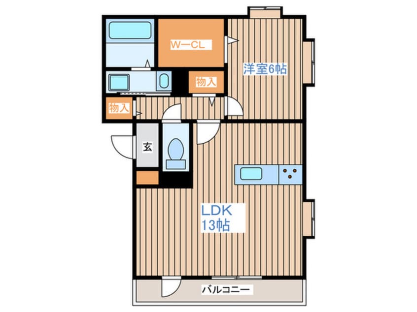 間取図 ミレ・パルク長町