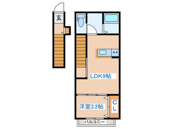 間取図 Casa Feliz B棟