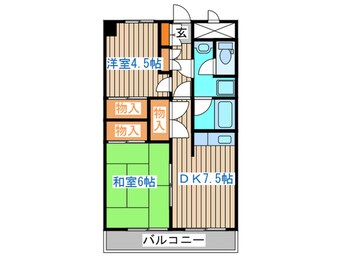 間取図 ロイヤルヒルズ柳生２