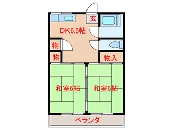 間取図 第二野田アパ－ト