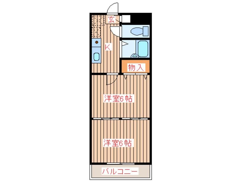 間取図 ロイヤルアネックス連坊