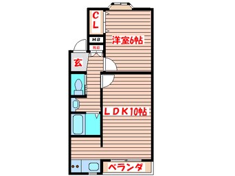 間取図 キャステ－ル砂押１