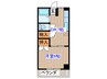 早美ビル 1DKの間取り