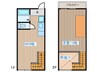 メゾネットSP 1DKの間取り