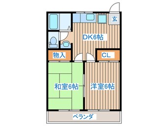 間取図 メゾンコンノ３
