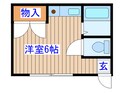 コ－ポ８４４３の間取図