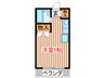 都ハイツ 1Rの間取り
