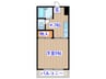 カ－サ８８小田原 1Kの間取り