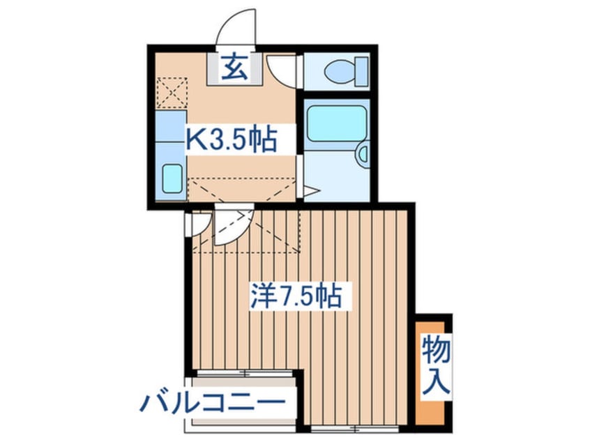間取図 コ－トアルファム－ンリオ