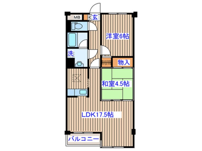 間取図 上杉五番館