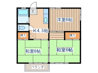 間取図 カトウハイツＢ