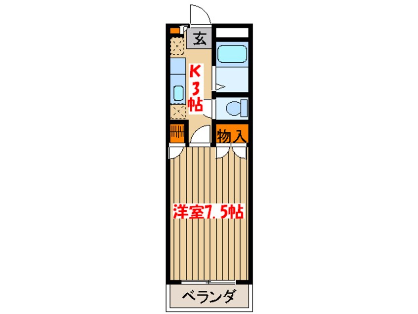 間取図 ドミール長町