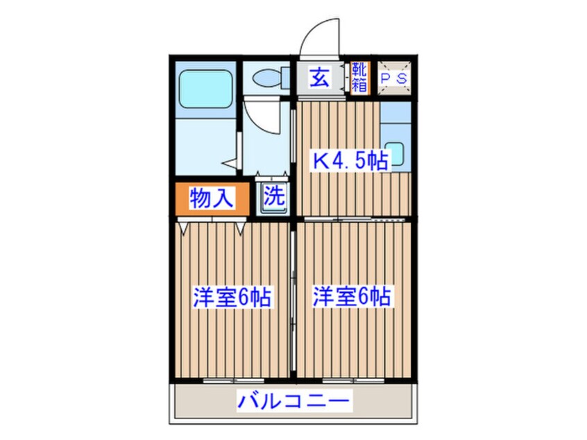 間取図 アルデ－ル宮町