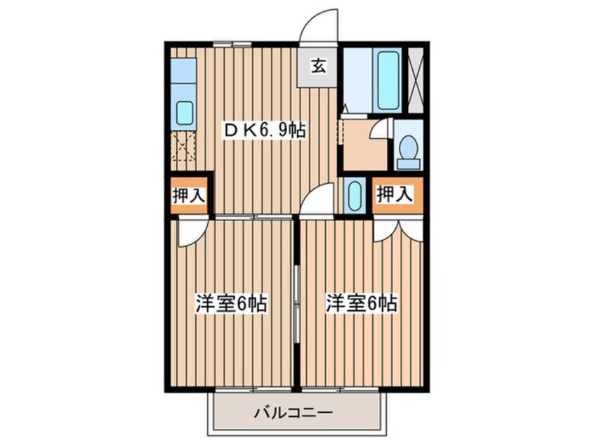 間取図 ニューシティ一森Ⅰ