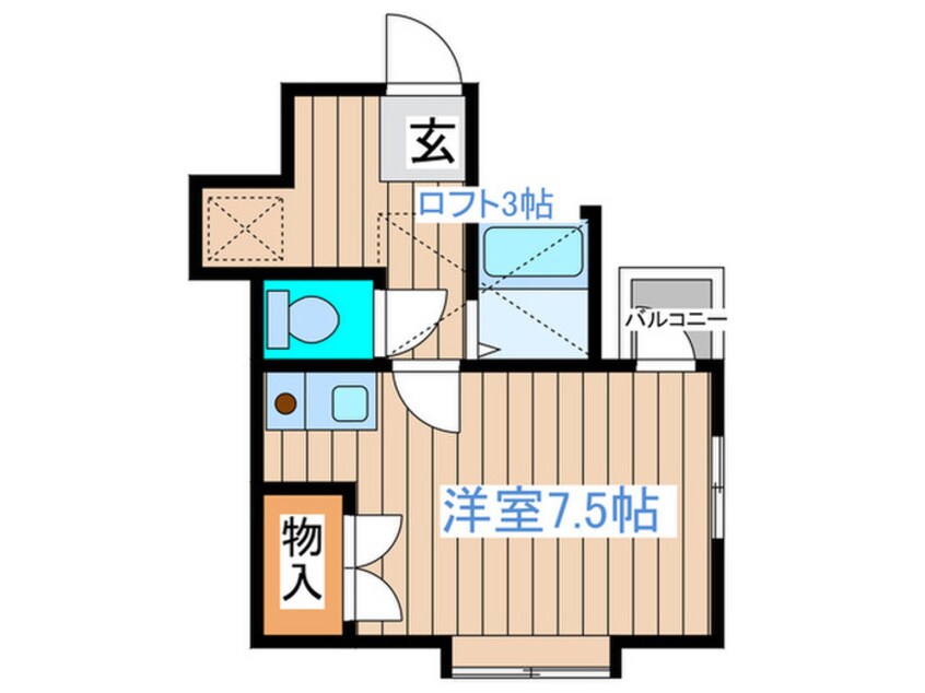 間取図 アップルハウス苦竹Ⅱ